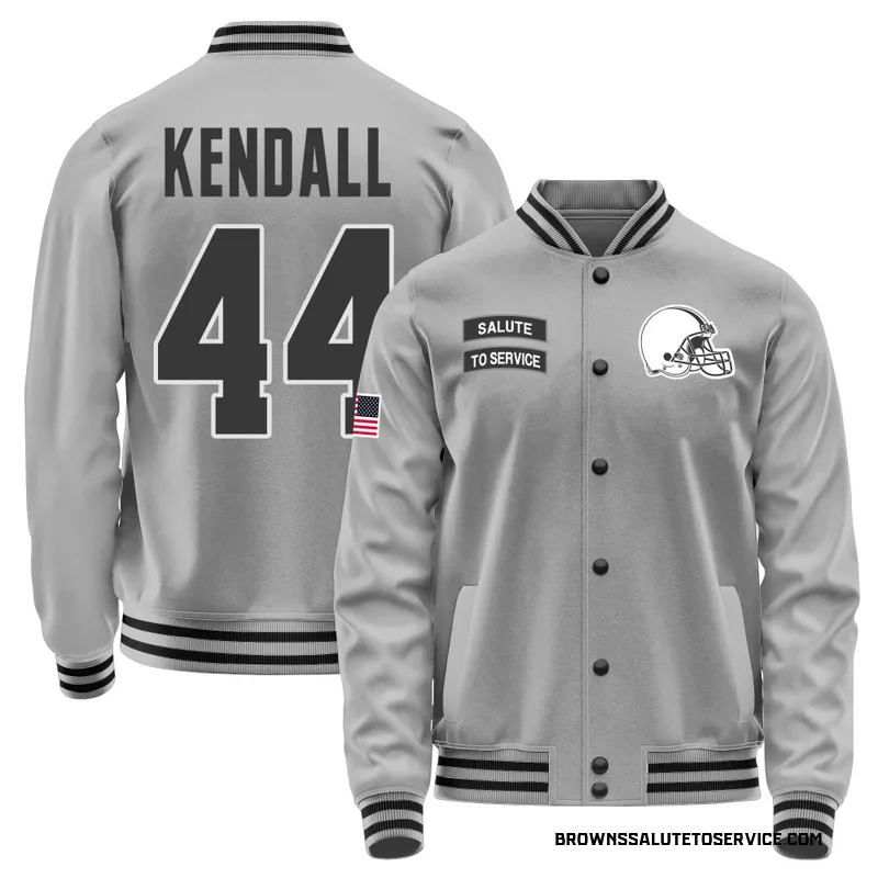 Men's Anthony Kendall Cleveland Browns Gray Salute to Service Performance Jacket