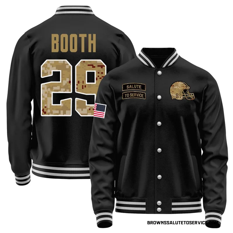 Men's Davon Booth Cleveland Browns Black Salute to Service Sideline Performance Jacket