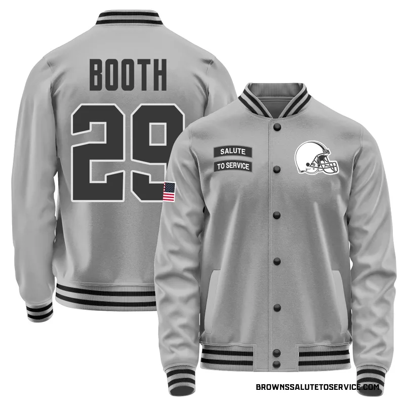 Men's Davon Booth Cleveland Browns Gray Salute to Service Performance Jacket