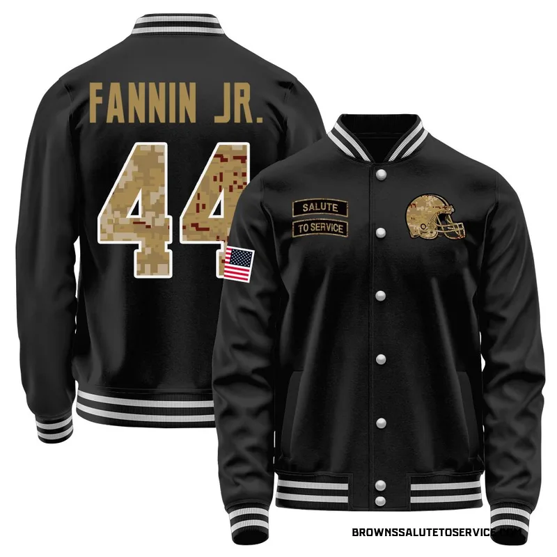 Men's Harold Fannin Jr. Cleveland Browns Black Salute to Service Sideline Performance Jacket