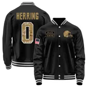 Men's Tyron Herring Cleveland Browns Black Salute to Service Sideline Performance Jacket