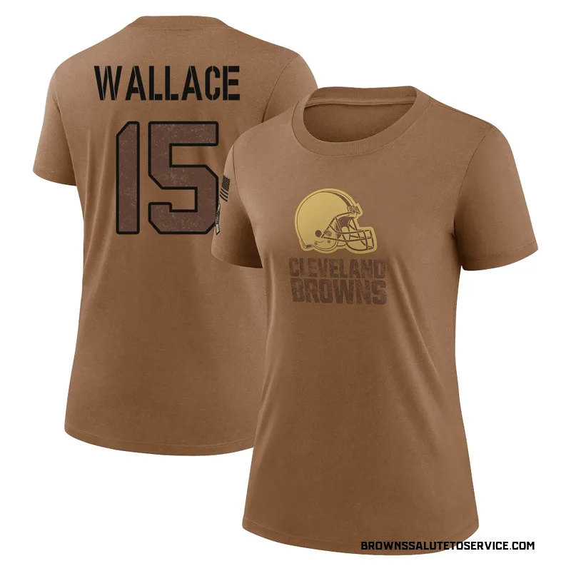 Women's Tylan Wallace Cleveland Browns Legend Brown 2023 Salute To Service Performance T-Shirt