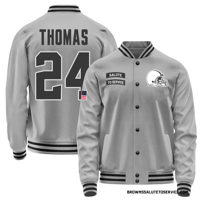 Youth Daniel Thomas Cleveland Browns Gray Salute to Service Performance Jacket