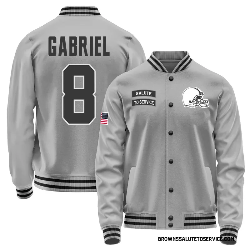 Youth Dillon Gabriel Cleveland Browns Gray Salute to Service Performance Jacket