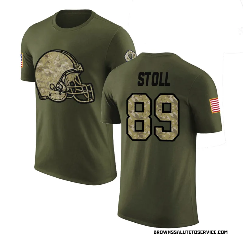 Youth Jack Stoll Cleveland Browns Legend Olive Salute to Service T-Shirt