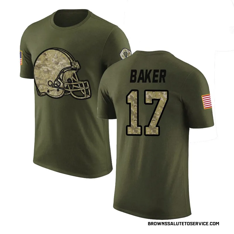 Youth Jerome Baker Cleveland Browns Legend Olive Salute to Service T-Shirt