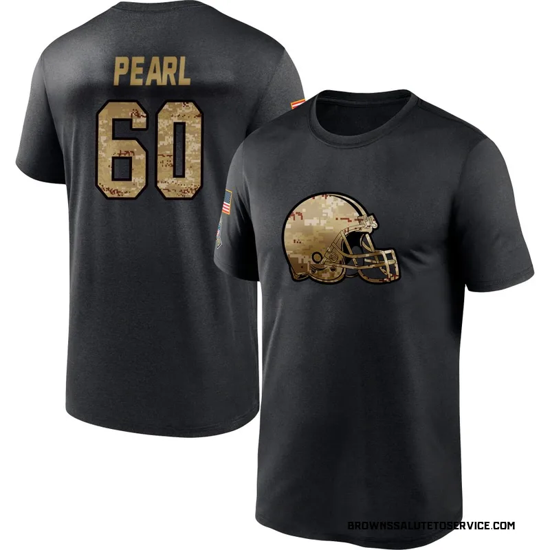 Youth Julian Pearl Cleveland Browns Black 2020 Salute To Service Performance T-Shirt