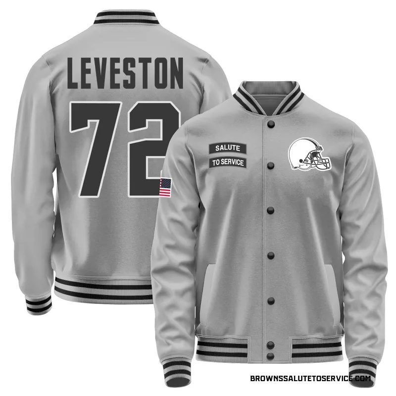 Youth KT Leveston Cleveland Browns Gray Salute to Service Performance Jacket