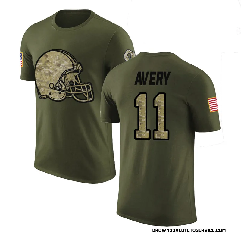 Youth Tre Avery Cleveland Browns Legend Olive Salute to Service T-Shirt